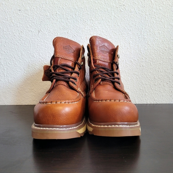 Bonanza Light Brown Leather Boots - Picture 2 of 4
